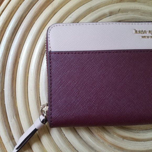 Kate Spade Large Cameron Satchel Wallet Cherrywood - Picture 12 of 13